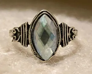 Vintage Antique Boho Style Silver Ring Size none thumbnail 1