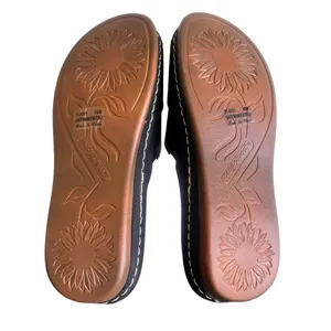 EASY STREET Women's Bloomer Black Slip On Sandal Size 10 Wide #B1635A thumbnail 9