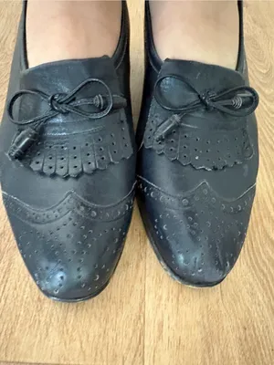40s style loafer heels Blue Size 8.5 thumbnail 4