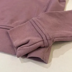 Lululemon Every Movement Cropped Crew Sweatshirt‎ Womens 2 Mauve Athleisure thumbnail 3