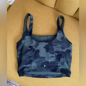 Old Navy Active Camouflage Print Active Tank Top Cropped Sz S Sporty Athleisure thumbnail 2
