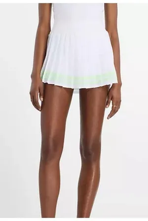 New Balance Tennis Skort Tournament Novelty Size M White Green thumbnail 5