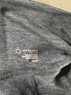 OFFLINE by Aerie The Hugger Leggings Womens Medium Gray High Rise Pocket thumbnail 6