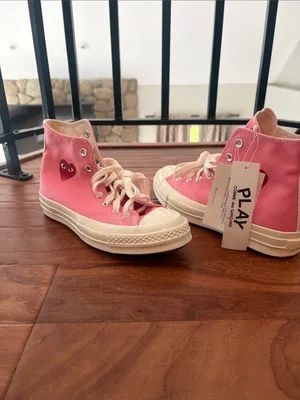 NWT Converse X Comme des Garcons 70 High-Top Sneakers Pink Size 7 thumbnail 8