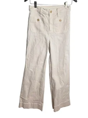 J.Crew Sailor denim trouser in ecru 27 thumbnail 4