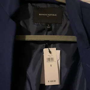 Banana Republic Royal Blue Pea Coat Small NWT New With Tags thumbnail 2