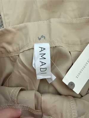 Anthropologie Amadi Pleated Wide Leg Pants Tencel Light Brown XS NWT $160 thumbnail 10