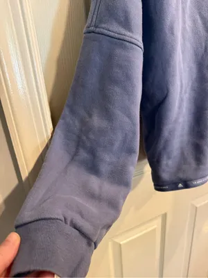 adidas Lavender Crewneck Cropped Hoodie thumbnail 3