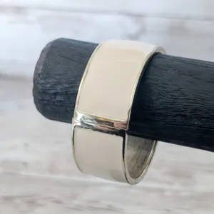 Cream Enamel Chunky Hinged Bracelet thumbnail 3