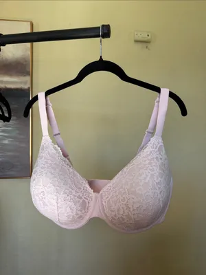 SKIMS FITS EVERYBODY LACE PUSH-UP BRA CHERRY BLOSSOM pink size 38DDD thumbnail 4