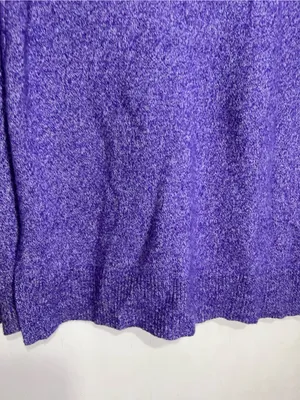 AQUA Cashmere 100% Cashmere Rolled Edge purple Sweater size M thumbnail 11