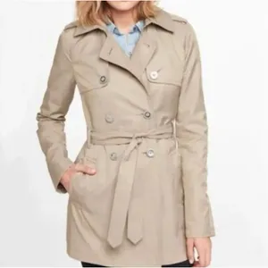 ✨Express Tan Khaki Trench Sz Small Coat✨ thumbnail 2