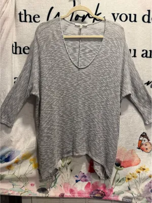 Express marled knit tunic sweater size M thumbnail 1