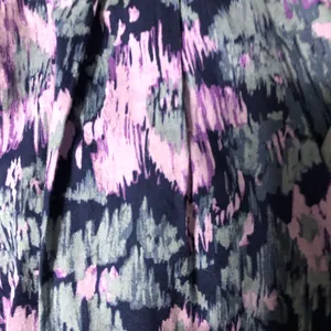 Old navy paper bag ruffle abstract‎ floral skirt women’s size 2 with belt thumbnail 11