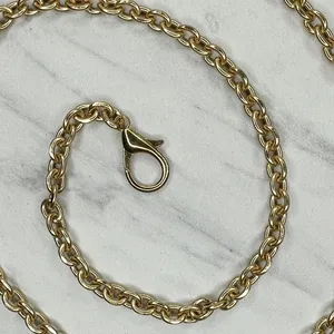 Gold Tone Chain Link Purse Strap Replacement Handbag Shoulder Crossbody ✨ thumbnail 8