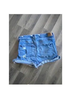 American Eagle Ripped Jean Shorts thumbnail 5