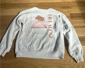 Billabong White and Pink Crewneck thumbnail 1
