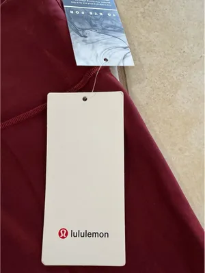 Lululemon Wunder Train High Rise 25” Sun Bleached Wash Red Merlot Size 8 NWT thumbnail 5