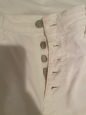 BDG White Flare High waisted Crop Jeans thumbnail 6