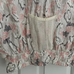 Free People FP Movement Off The Grid Floral Utility Vest Hooded Size XS Ivory thumbnail 9
