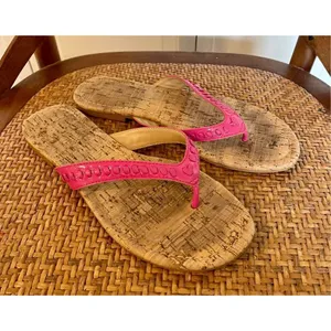 Jack Rogers pink stitch flip flop sandals size 6 thumbnail 3