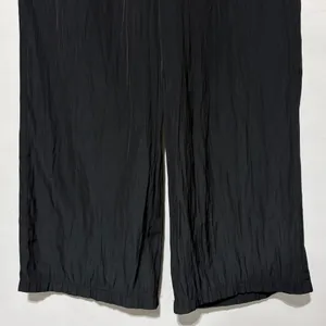 Aritzia Babaton Plisse Crinkled Satin Pull-On Pants Black Size Small thumbnail 7