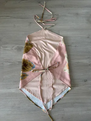 Emory Park Floral Halter Open Back Top thumbnail 5