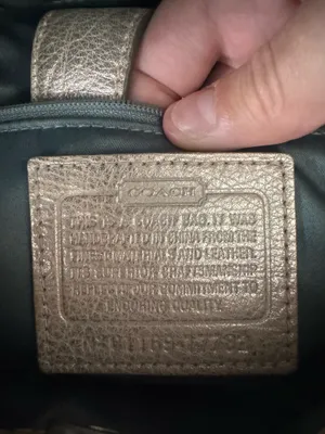 Coach Champagne Metallic Leather Bag thumbnail 7