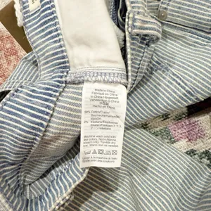 Madewell Pinstripe Skinny Jeans Size 24 High Rise Causa Comfort NWT thumbnail 8