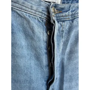 We The Free Free People Jeans Light Wash Straight Leg Raw Hem Button Fly Size 31 thumbnail 3