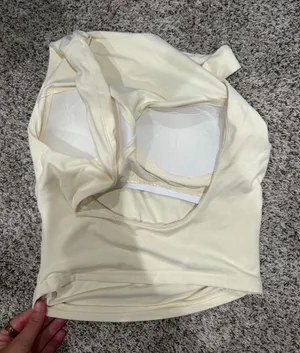 Yellow Shein Tank Top Cropped thumbnail 1