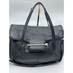 COACH Medium/ Large Leather Black Shoulder Bag thumbnail 4