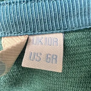 Boden Green Ottoman Ribbed Knit Mock Neck Shift Dress‎ US 6R 3/4 Sleeve thumbnail 5