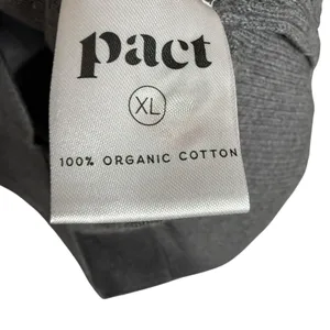 Pact Organic Cotton Gray Crewneck Long Sleeve Sustainable Sweater Size XL thumbnail 4