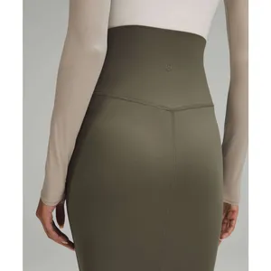 Lululemon Nulu Slim-Fit High-Rise Midi Skirt Army Green Size 6 NWOT thumbnail 10