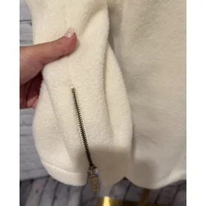 Bob Mackie QVC Wearable Art ivory/cream fleece jacket Size Large thumbnail 6
