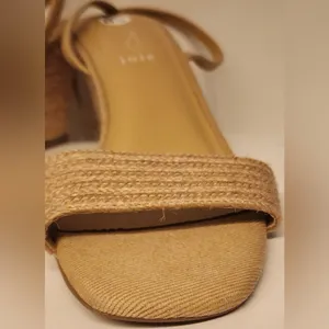 Joie Lila Wedge Leather Sandals Women’s Tan Size 8.5 thumbnail 8