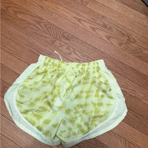 Nike Women's Light Lime Tie-Dye Athletic Shorts thumbnail 3
