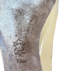 Tory Burch Women’s Beige Patent Leather Trudy Bow Front Slip On Flats Size 7.5 thumbnail 6