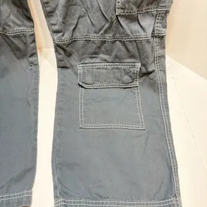 HOT TOPIC Womens Pants Sz 11 Hi Rise Carpenter Cargo Straight Punk Grunge thumbnail 4
