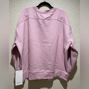 Lululemon NWT Perfectly Oversized Crew Embroidered Graphic Fleece Size XL thumbnail 7