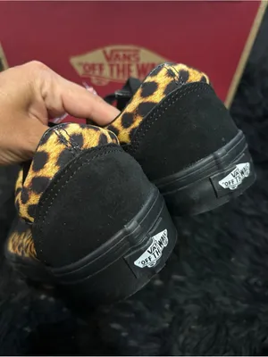 VANS old skool black suede animal print lace up shoes sneakers women’s 9 new thumbnail 4