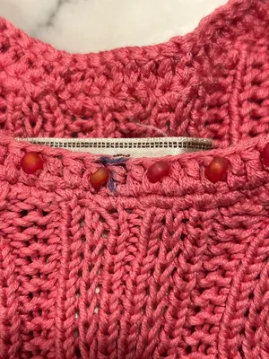 Tommy Bahama Pink Knit Cable Tank Top size small silk/cotton blend thumbnail 4