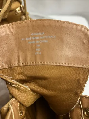 G by GUESS Women’s Size 7 Tan Lace Up Heeled Combat Ankle Boots thumbnail 6