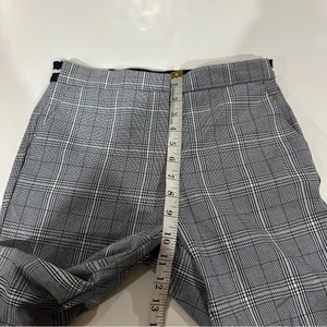 Zara Gray & White Striped High Rise Cropped Pants Size‎ S thumbnail 12