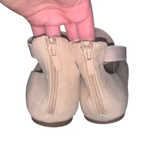 Dream Pairs Nude Ankle-Strap Ballet Flats Back Zip Womans 11 thumbnail 4