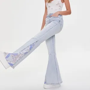 Forever 21 Patchwork Flare Pants thumbnail 5