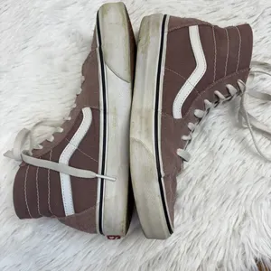 Vans Old Skool Hi Top Lavender Purple Lace Up Sneakers Unisex Womens 8 Mens 6.5 thumbnail 7