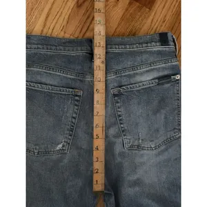 7 For All Mankind Megaflare Super High Rise Denim Size‎ 32 Festival Bell Bottoms thumbnail 5