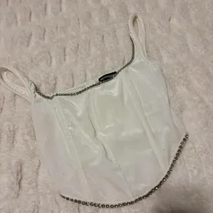 Pretty Little Thing Corset Top White thumbnail 2